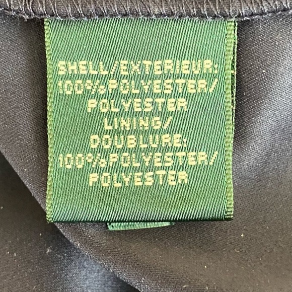 Lauren Ralph Lauren Evening Navy Blue Sheer Crossover Maxi Dress Womens Size 8 - Picture 8 of 8